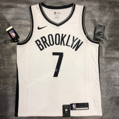 Brooklyn Nets White #7 NBA Jersey