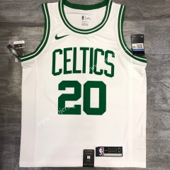 Retro Edition Boston Celtics White #20 NBA Jersey