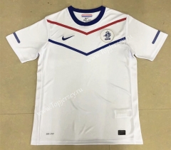 Retro Version 2010World Cup Netherlands Away White Thailand Soccer Jersey AAA-HR