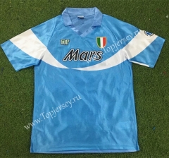 Retro Version 90-91 Special Version Napoli Home Blue Thailand Soccer Jersey AAA-503