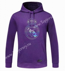 2020-2021 Real Madrid Purple Thailand Soccer Tracksuit Top With Hat-CS