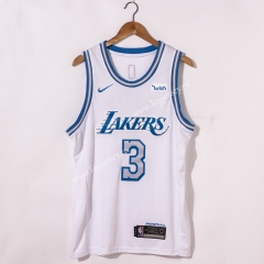 City Edition 2020-2021 Los Angeles Lakers White #3 NBA Jersey