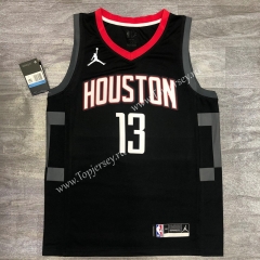 Jordan Theme 2020-2021 City Edition Houston Rockets Black #13 NBA Jersey-311