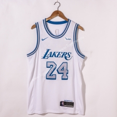 City Edition 2020-2021 Los Angeles Lakers White #24 NBA Jersey