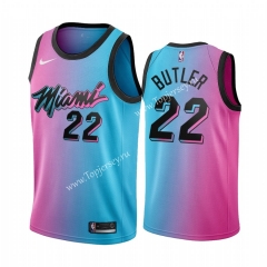 City Edition 2020-2021 Miami Heat Pink&Blue #22 NBA Jersey