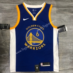 2020 Golden State Warriors V Collar Blue #6 NBA Jersey-311