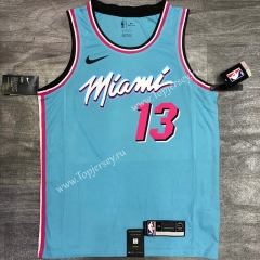 Miami Heat Round Collar Blue #13 NBA Jersey-311