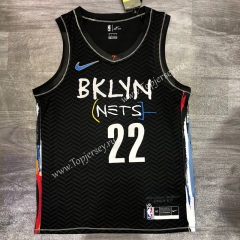 City Edition 2020-2021 Brooklyn Nets Black #22 NBA Jersey-311