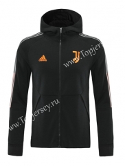 2020-2021 Juventus Black (Ribbon) Thailand Training Soccer Jacket With Hat-LH