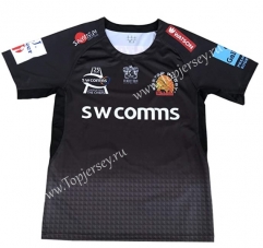 2021 Exeter Chiefs Black Thailand Rugby Shirt