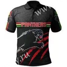 Panthers Gray&Black Thailand Rugby Jersey