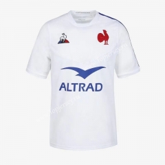 2020-2021 France Away White Thailand Rugby Shirt