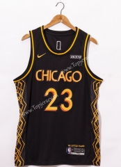 City Edition 2020-2021 Chicago Bulls Black #23 NBA Jersey