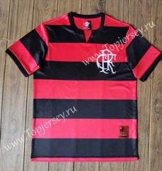 Retro Version 1978 Flamengo Home Red and Black Thailand Soccer Jersey AAA-SL