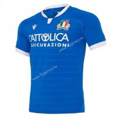 2020-2021 Italy Home Blue Thailand Rugby Shirt