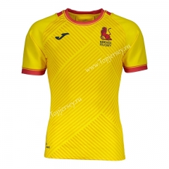 2020-2021 Spain Away Yellow Thailand Rugby Jersey
