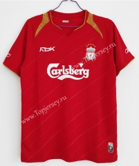 Retro Version 2005-2006 Liverpool Home Red Thailand Soccer Jersey AAA-C1046
