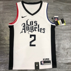 City Edition 2020-2021 Los Angeles Clippers White #2 NBA Jersey-311