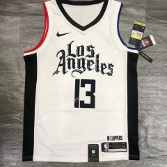 City Edition 2020-2021 Los Angeles Clippers White #13 NBA Jersey-311