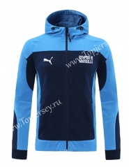 2020-2021 Olympique Marseille Royal Blue Thailand Soccer Jacket With Hat-LH