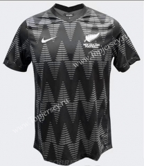2020-2021 New Zealand Home Black Thailand Rugby Jersey