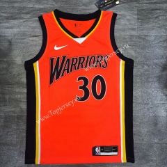 Golden State Warriors Orange #30 NBA Jersey-311