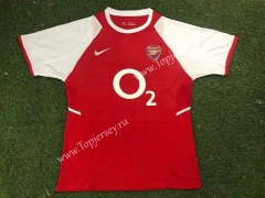 Retro Version 02-04 Arsenal Home Red Thailand Soccer Jersey AAA-503
