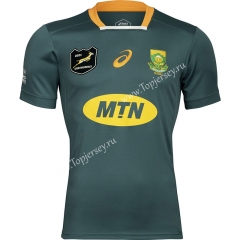 2021 South Africa Home Green Thailand Rugby Jersey