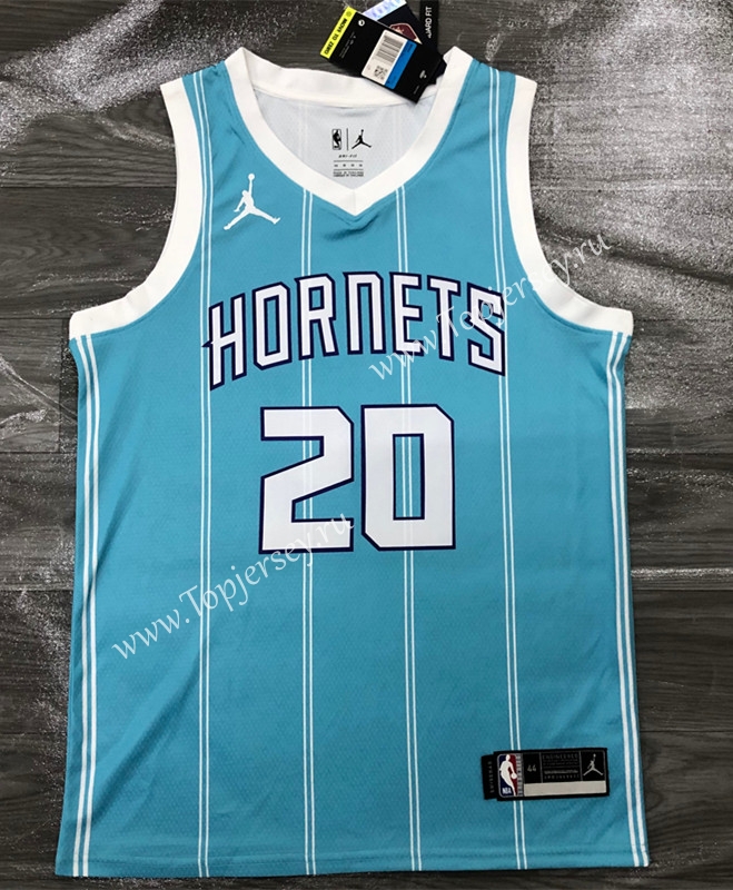 2020 Charlotte Hornets Light Blue #20 NBA Jersey-311,Charlotte Hornets