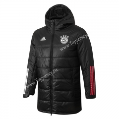 2020-2021 Bayern München Black Cotton Coat With Hat-815