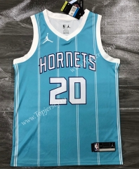 2020 Charlotte Hornets Light Blue #20 NBA Jersey-311