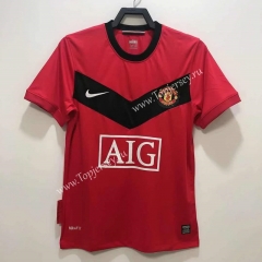 Retro Version 2010 Manchester United Red Thailand Soccer Jersey AAA