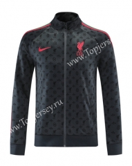 2021-2022 Fashion Version Liverpool Gray Soccer Jacket-LH