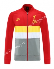 2021-2022 Liverpool Red&Yellow&Gray Soccer Jacket-LH