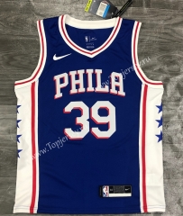 Philadelphia 76ers V Collar Blue #39 NBA Jersey-311