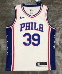 Philadelphia 76ers V Collar White #39 NBA Jersey-311