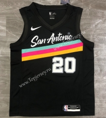 2021 City Edition San Antonio Spurs Black #20 NBA Jersey-311