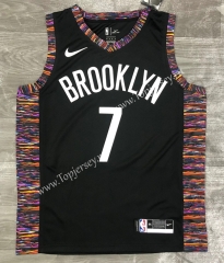 2020 City Edition Brooklyn Nets Black #7 NBA Jersey-311