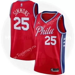 2021 Jordan Theme Philadelphia 76ers Red #25 NBA Jersey-311