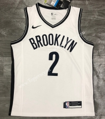 Brooklyn Nets V Collar White #2 NBA Jersey-311