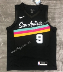 2021 City Edition San Antonio Spurs Black #9 NBA Jersey-311