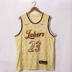 2021-2022 Los Angeles Lakers Yellow #23 NBA Jersey