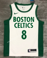 2021 City Edition Boston Celtics White #8 NBA Jersey-311