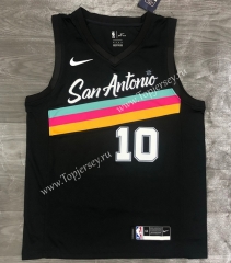 2021 City Edition San Antonio Spurs Black #10 NBA Jersey-311