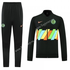 2021-2022 Inter Milan Black Thailand Soccer Jacket Uniform-LH