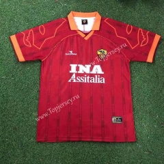 Retro Version 99-00 Roma Home Red Thailand Soccer Jersey AAA
