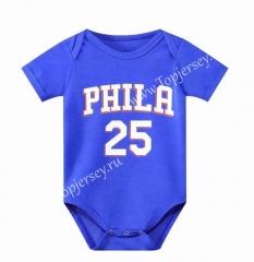Philadelphia 76ers #25 Blue Baby Uniform-CS