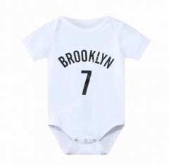 Brooklyn Nets #7 White Baby Uniform-CS