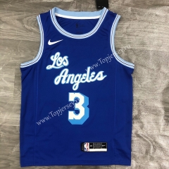 2021-2022 Retro Version Angeles Lakers Blue #3 NBA Jersey-311
