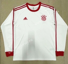 Retro Version Bayern München White LS Thailand Soccer Jersey AAA-818